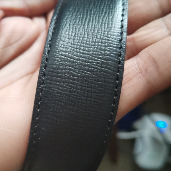 S.T. Dupont Reversible Black and Brown Leather Belt - Picture 8 of 8